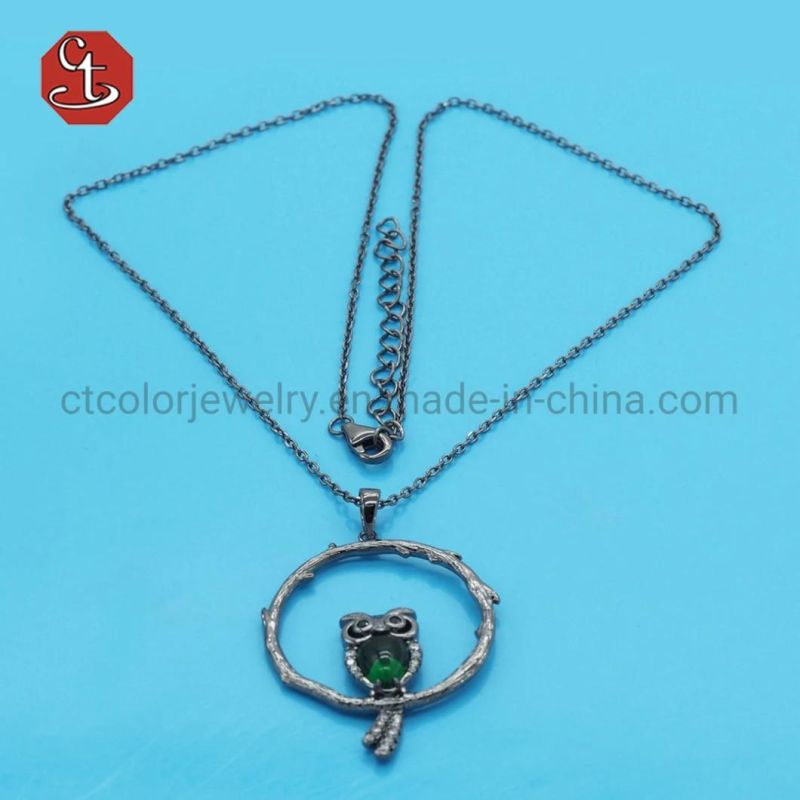 Animal Owl Pendant Necklace Chain Women Jewelry Accessories