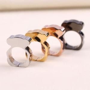 Jewelry Fashion Women Gift Stainless Steel Sliver Ring
