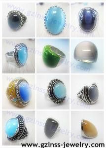 Chariming Stainless Steel, Stone Ring