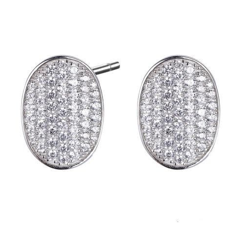 925 Sterling Silver Hexagon Stud Earring for Women