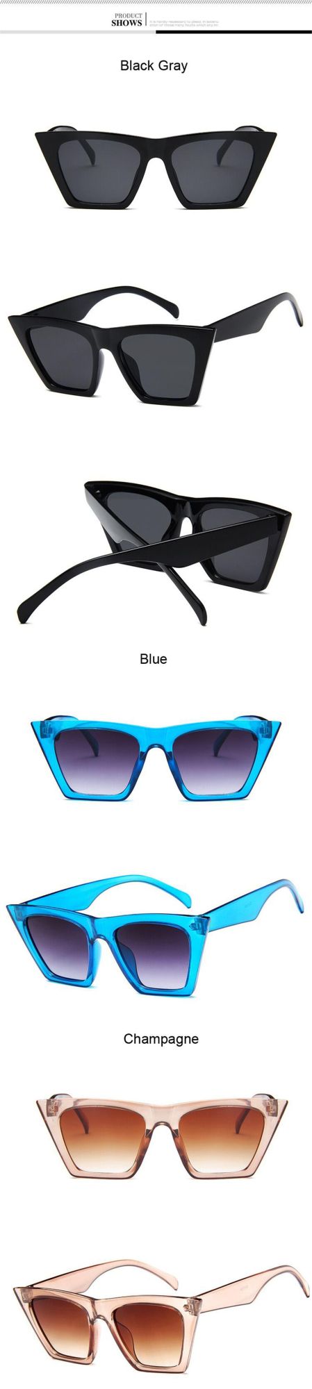 Fashion Square Sunglasses Women Designer Luxury Man Women Cat Eye Sun Glasses Classic Vintage UV400 Outdoor Oculos De Sol