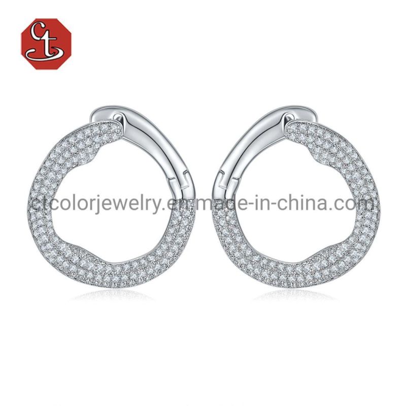 Accessories Fashion Jewelry 925 Sterling Silver Zircon Stud Earring