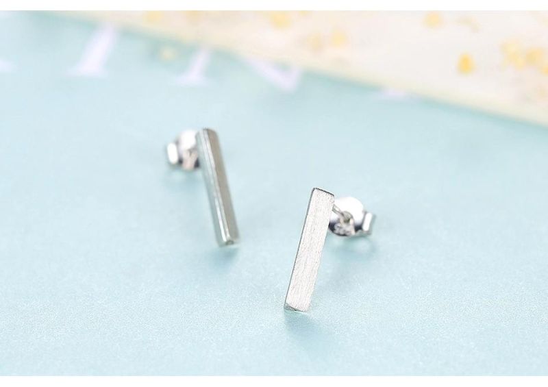 Charming Colours CZ Earrings Fashion 925 Silver Minimalist Ear Studs