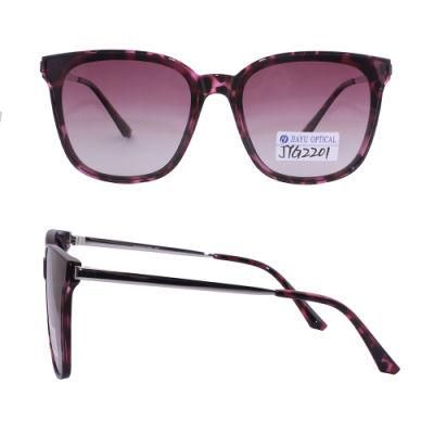 New Fashion Butterfly-Shape Designer Metal Plastic Sunglasses