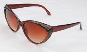 Pretty Cat Eyes Sunglasses with Fabric Ornaments (M6218)