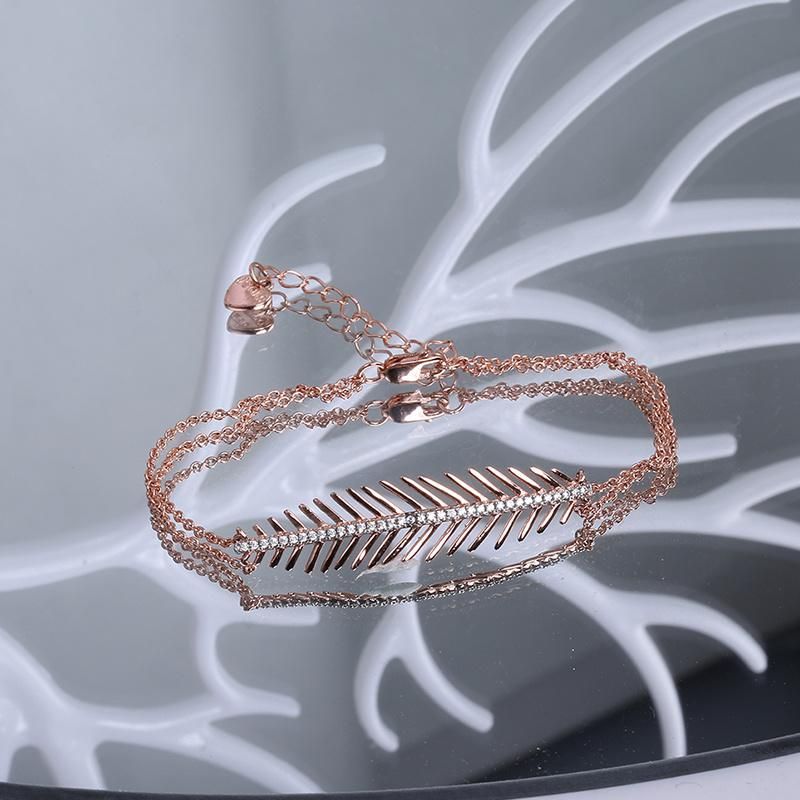 Fashion Accessories Gold Plated AAA Shining CZ Moissanite Lab Diamond Luxury Elegant Fashion Jewelry Bracelet