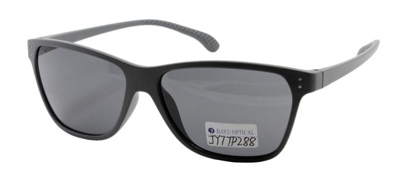 CE UV400 Custom Popular Solid Color Transparent Frame Plastic Sunglasses