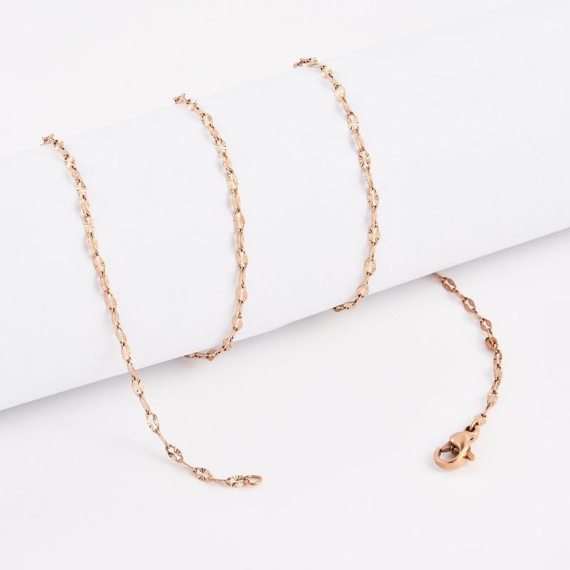 New Fashion Design 316L Stainless Steel Silver Lip Chain Lady Bracelet Anklet Necklace Jewelry