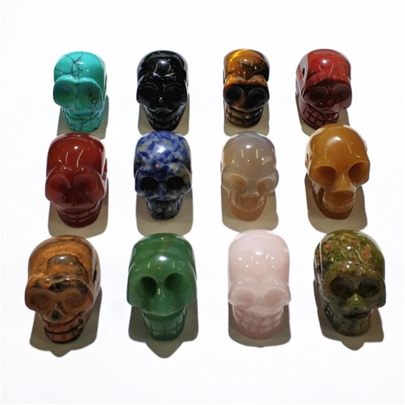 Hot Sale Creative Natural Stone Skull Pendant