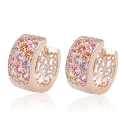 Fashion Luxury Cubic Zirconia Inlaid Gold-Plated Earrings