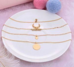Hot Selling 18K Gold Plated Customized Pendant Stainless Steel 3D Personalized Name Custom Letter Rose Gold Necklace Models