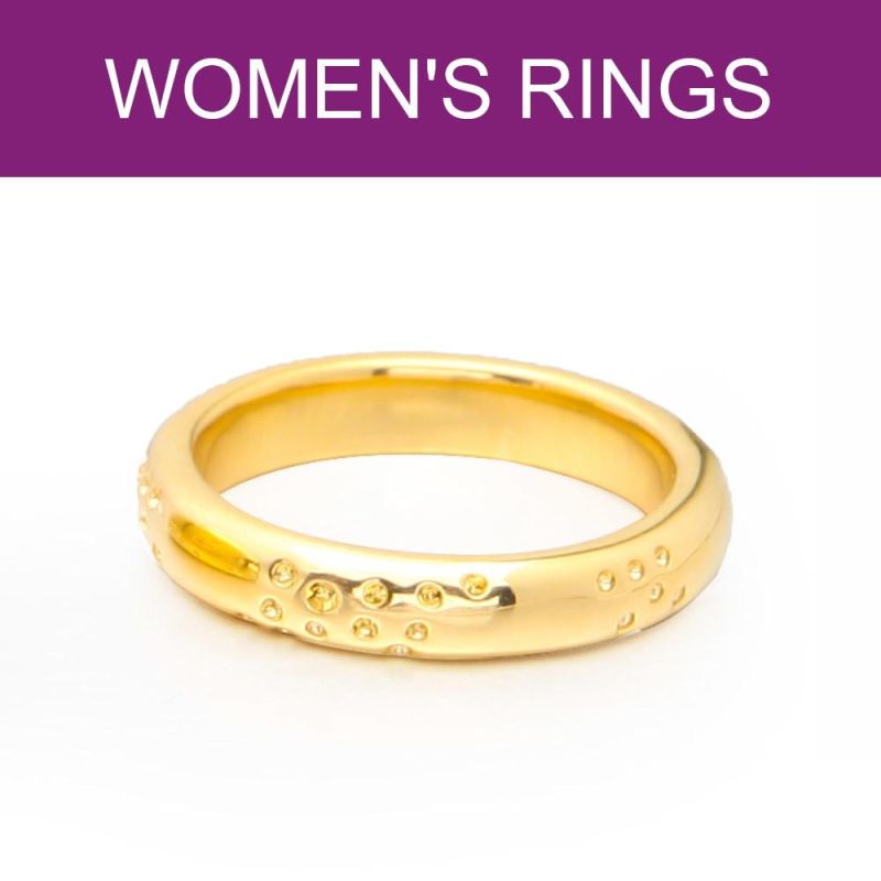 Fashion Rings for Women Gold Color Geometric Circle Ring Friend Gifts Fashion Jewelry