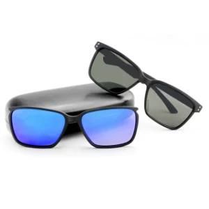 Fashion Sunglasses with Detachable Lens Frames and Temples