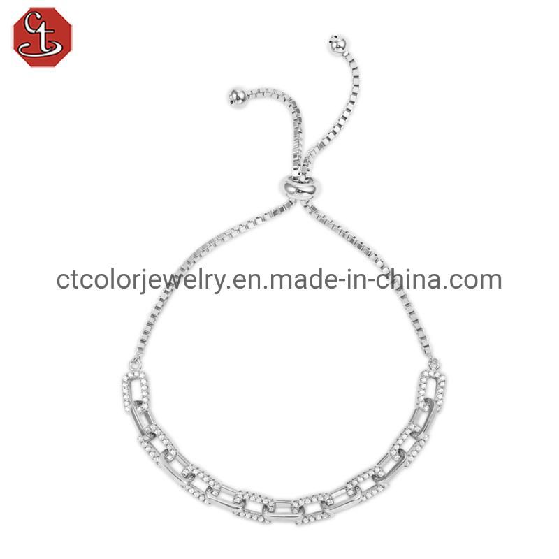 Fashion 925 Sterling sliver jewelry white collection bracelet for women