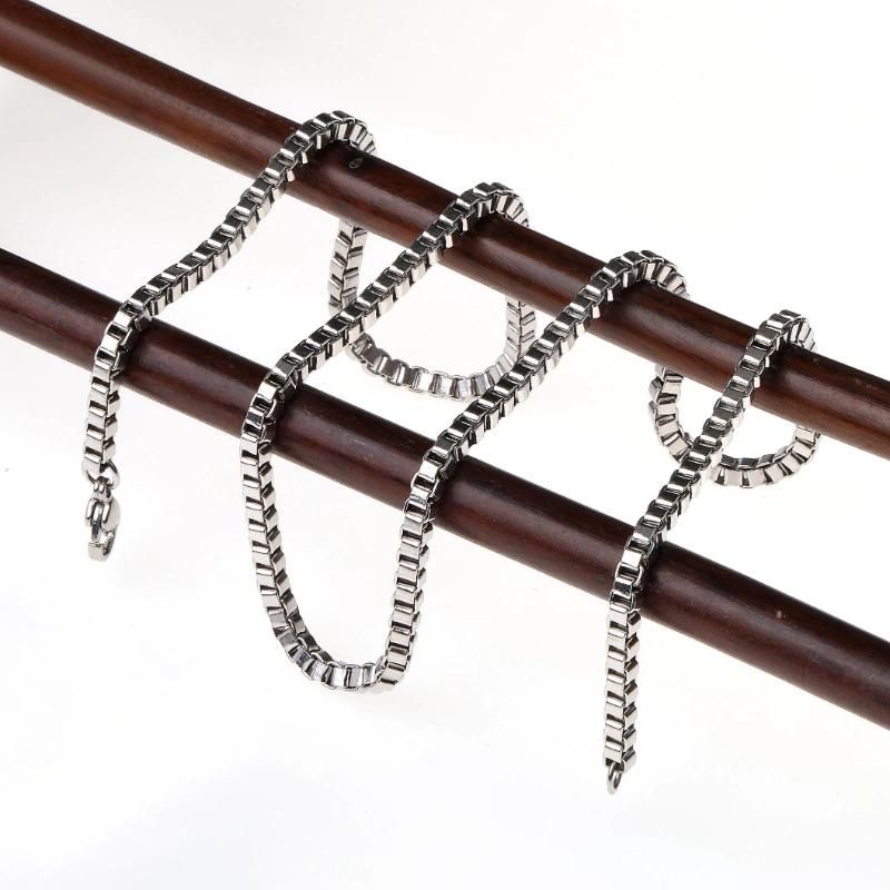 Manufacturer Stainless Steel Necklace Making Box Chain for Men Jewelry