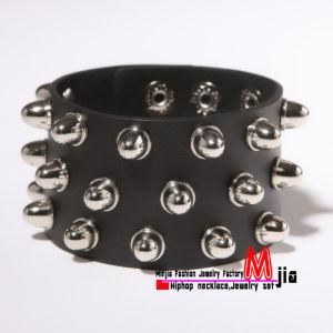 Fashion Jewelry Leather Punk Bangle Jewelry (mpk505)