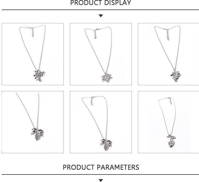 2020 Most Popular Fashion Jewelry Silver Leaves Pendant Necklace