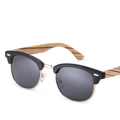 Factory Directly Custom Logo Handmade Polarized Wooden Sunglasses