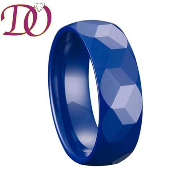 Blue Ceramic Ring Multilateral Ring