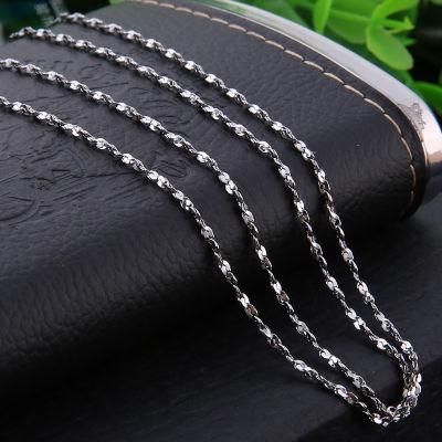 Stainless Steel Shiny Necklace Handmade Jewelry Chain for Gift