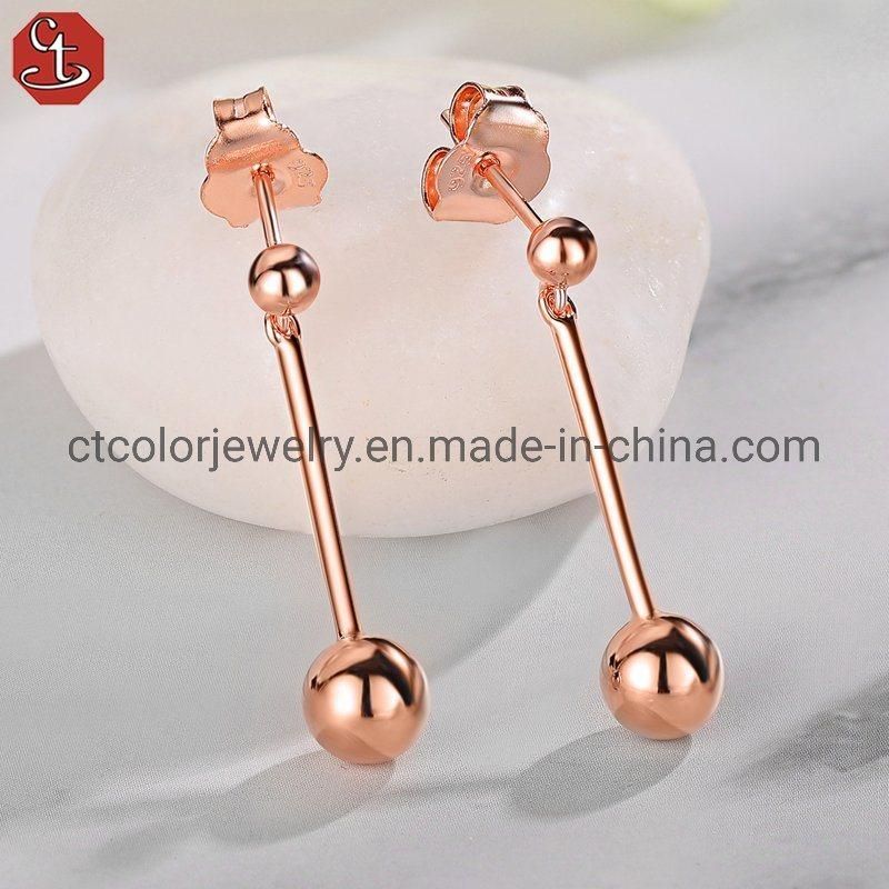 Hot Sale Fashion Jewelry white Cubic Zircon lock earrings Fashion Accessories