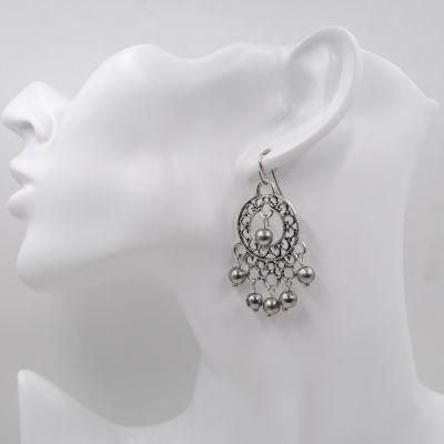 New Fashion Alloy Geometry Silver Color Earring