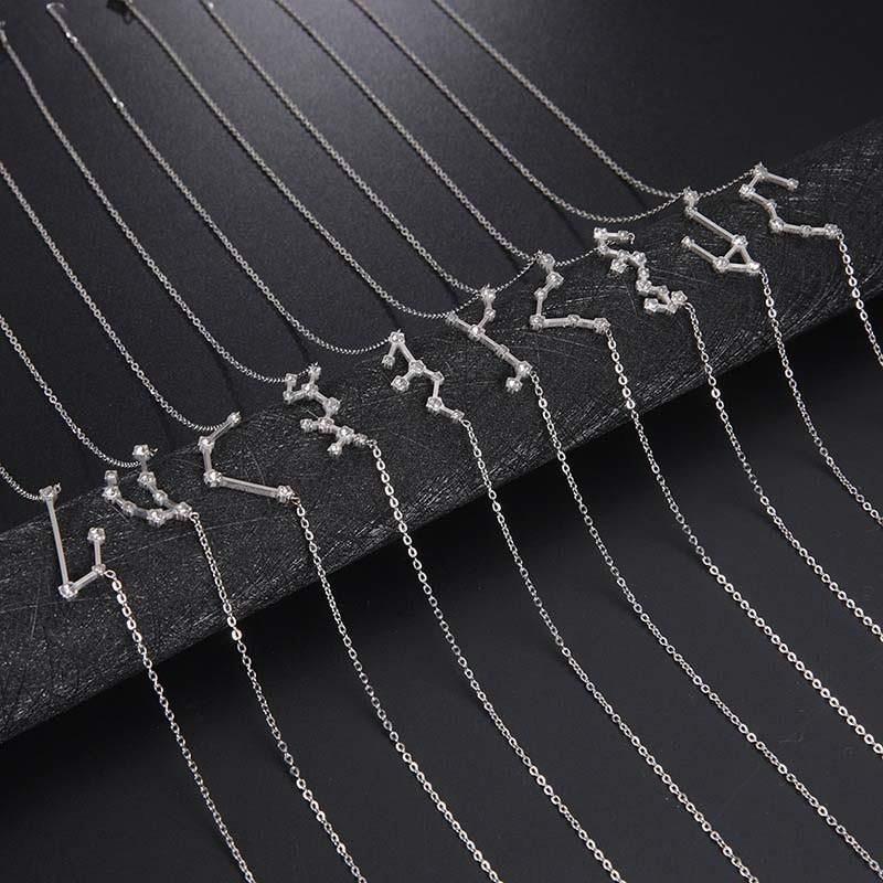 Manufacturer Custom None Tarnish Fashion Jewelry High Quality Stainless Steel with Zircon Celestial Necklace Chain jewellery