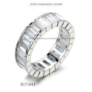 New Fashion Channel Set 925 Silver Ring