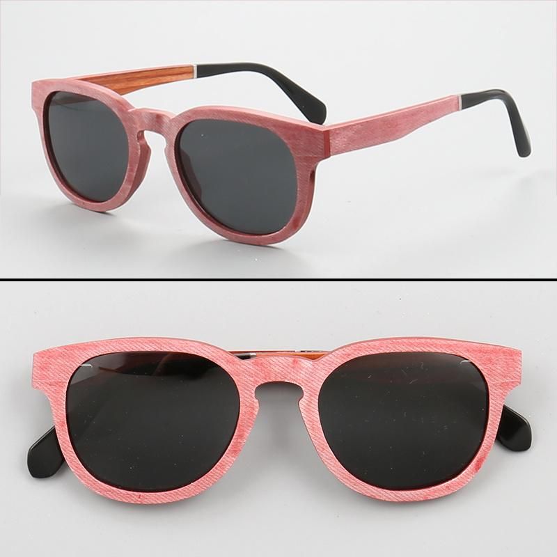 New Wood Wooden Sunglasses with Mirror Lens