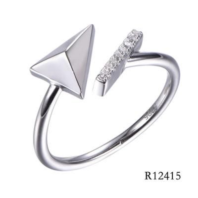 New Design 925 Sterling Silver with CZ Simple Ring
