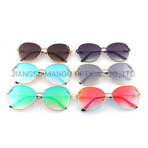 Ellipse Blue Lens Female Comfortable Sunglasses