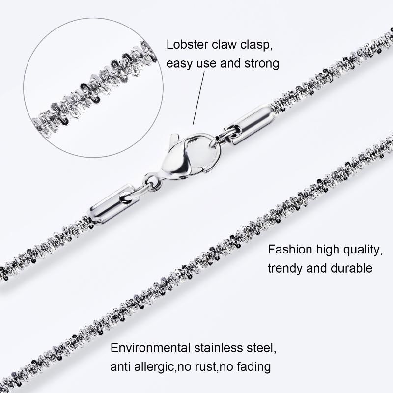 Fashion Necklace Minimalist Stainless Steel Necklace Cauliflower Necklace for Unisex