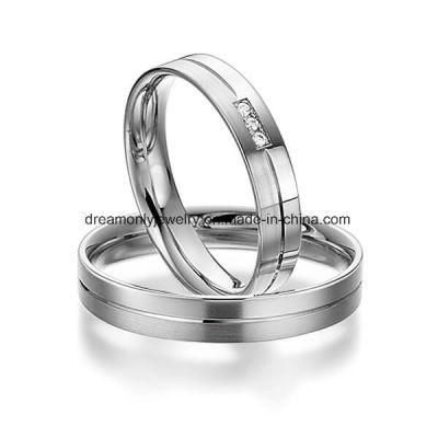 White Gold Plated Diamond Ring Fashion Jewelry Wedding Ring