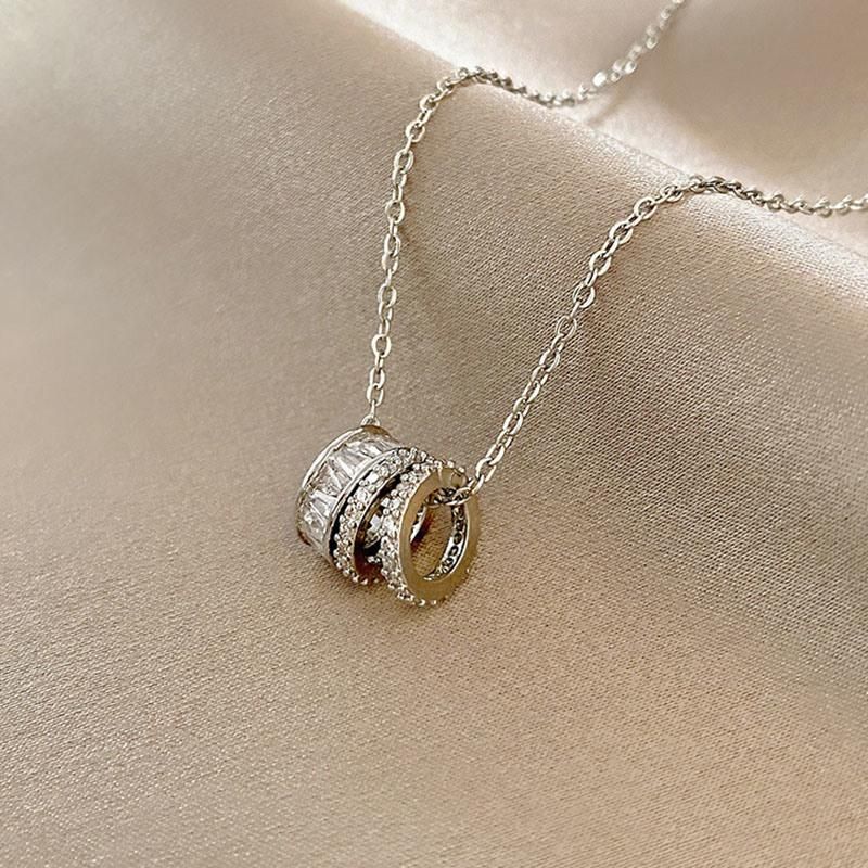 Geometry Stainless Steel Round Shape Necklace Jewelry