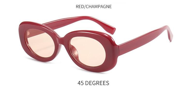 2022 Summer Hot Popular Good Looking OEM Wholesales Custom Logo Small Oval Frame Candy Colors Sunglasses