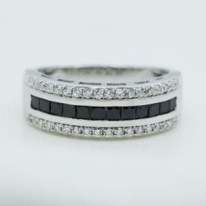 Good Quality Fashion 925 Sterling Silver Jewelry Onyx Ring