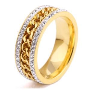 Gift Decoration Fashion Diamond Jewelry Gold Wedding Ring