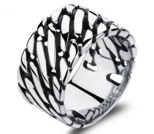 Fashion Design 12mm Wide Ring Solid Stainless Steel Mens Ring Punk Cool Biker Male Jewelry Finger Rings