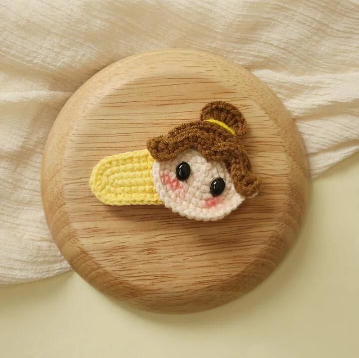 Crochet Bow Snap Hair Clips Ym223