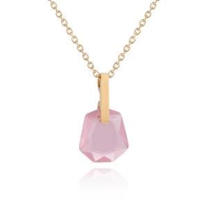 Elegant Fashion Women Jewelry Single Glass Stone Pendant Necklace