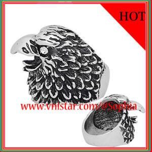Eagle Shape Antique Silver Plated Rings for Men (R035S)