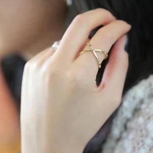 Women Fashion Stainless Steel Hoop Finger Ring Jewellery