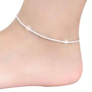 Hot Silver Hemp Rope Women Chain Anklet