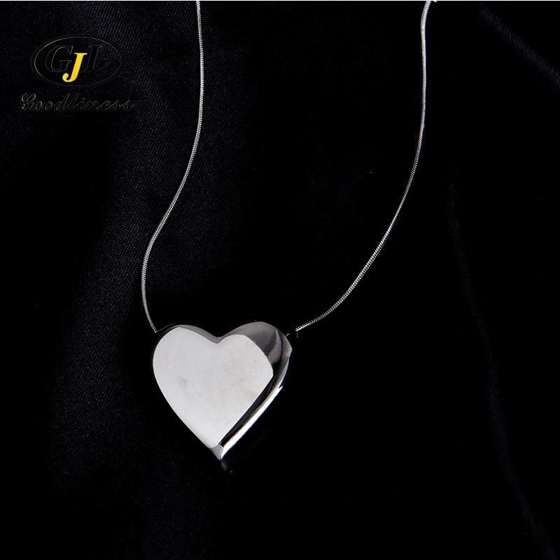 High Quality Gold Heart Plated Shape Abstract Necklace Jewelry