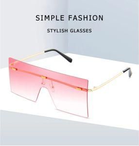 2021 Vintage Oversized One Piece Lens S Unisex Frameless Sunglass
