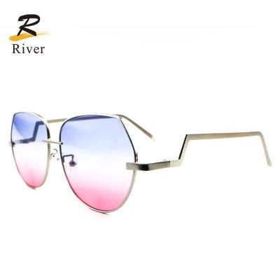 Super Light Metal Frame Wholesale Women Sunglasses