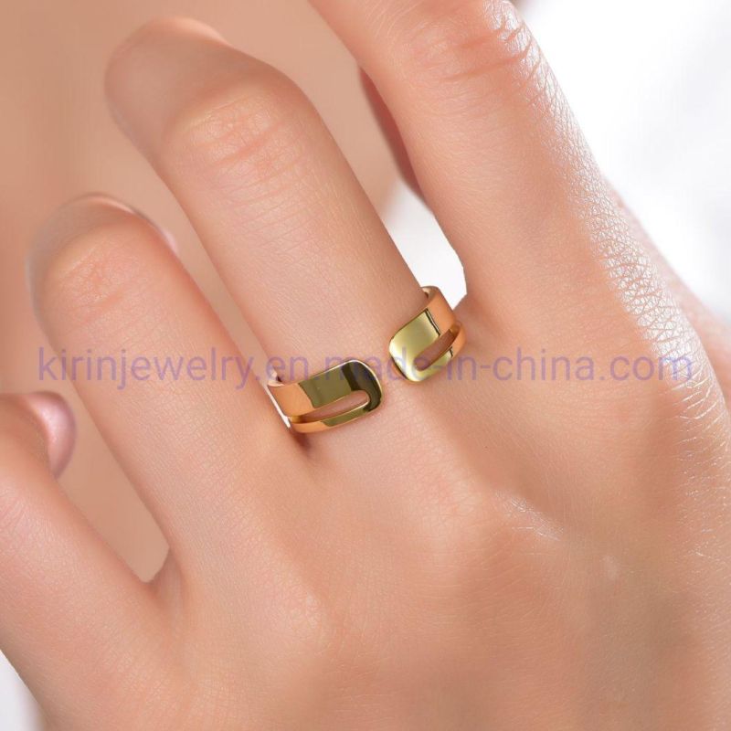 Anillo De Oro 14K 18K Gold Resizable Rings Women Resizable Rings 925 Silver Adjustable Gold Plated Rings