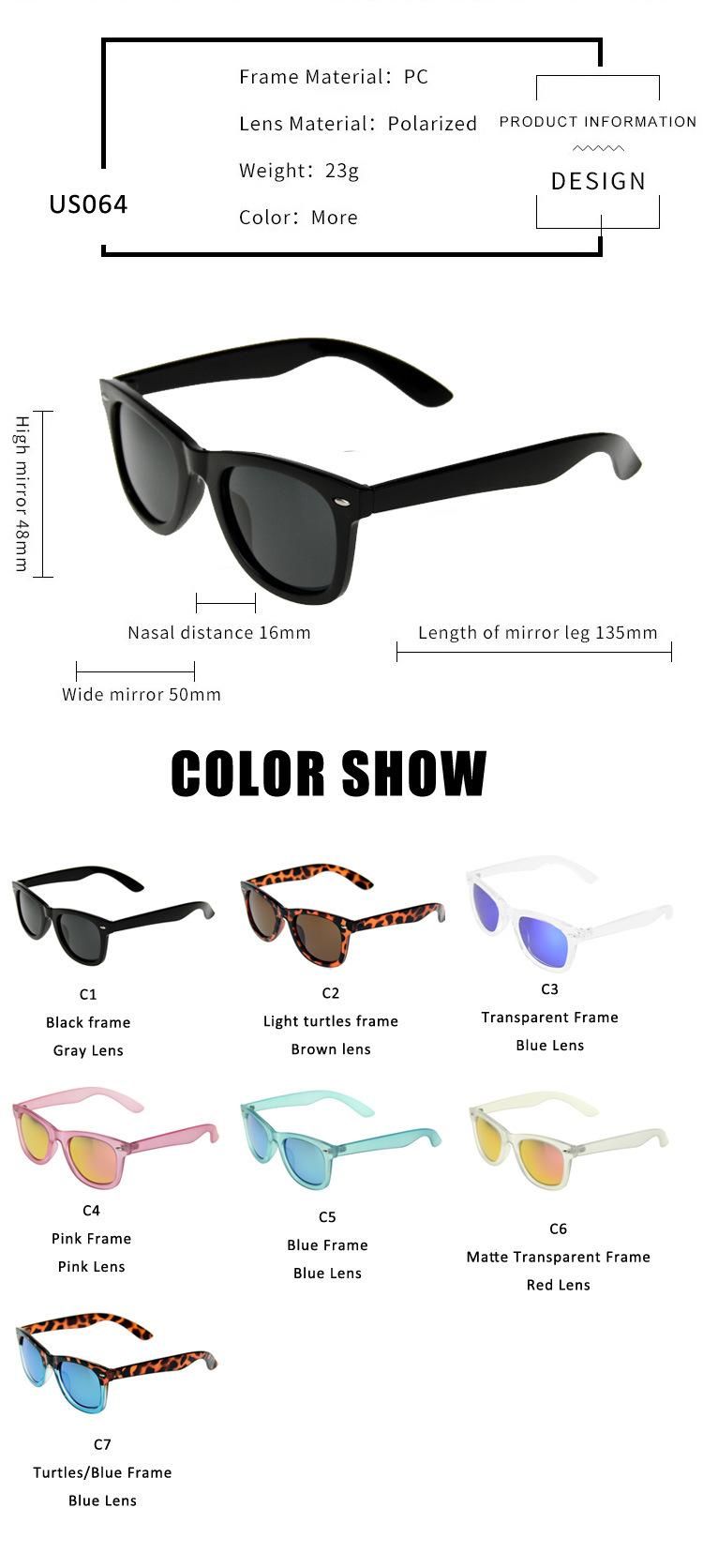 Usom Classic Design Wholesale Promotional Polarized Sunglasses Unisex