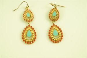 Alloy with Acrylic Stone Paved Earring