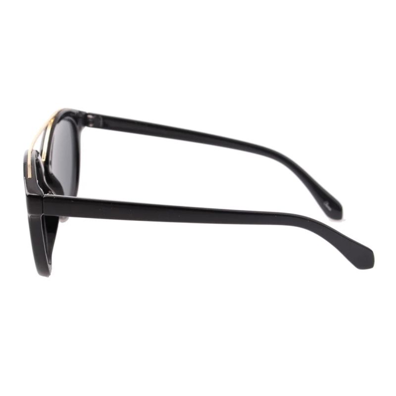 2018 Hot Selling Tortoise Sunglasses with Metal Decoration